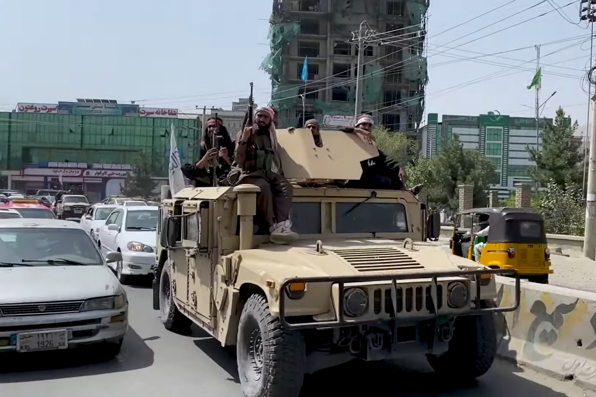 Taliban patrolling Kabul (Aug 21)