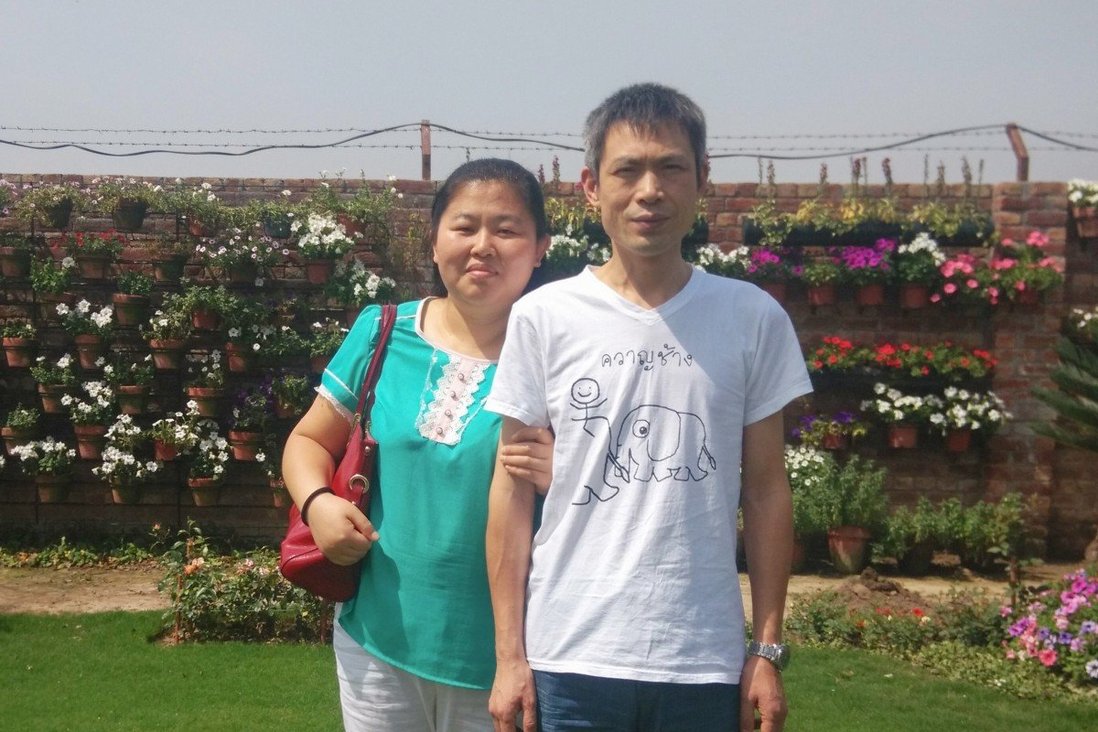 Pastor Hao Zhiwei (left) and her late husband