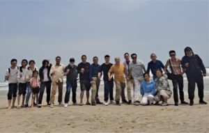 Trinity Trinity Harvest Members on beach