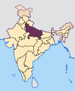 Uttar Pradesh state map