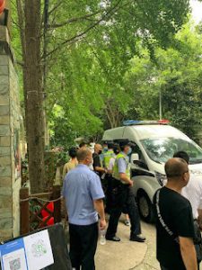 Chengdu police raid tea house