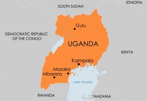 Uganda map