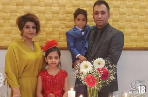 Kamran Topa Ebrahimi and family