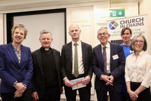 Labour leader Deputy Ivana Bacik, the Revd Trevor Sargent, Minister Ossian Smyth, David Turner, Susanne Chipperfield and Virginia Chipperfield.