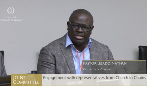 Oireachtas Committee (Pastor Lesado Nathan)