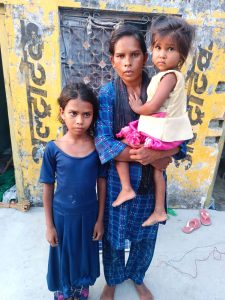 Wife and children of Pastor Bajarang Rawat