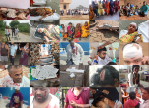 Photomontage of anti-Christian incidents in India in 2023