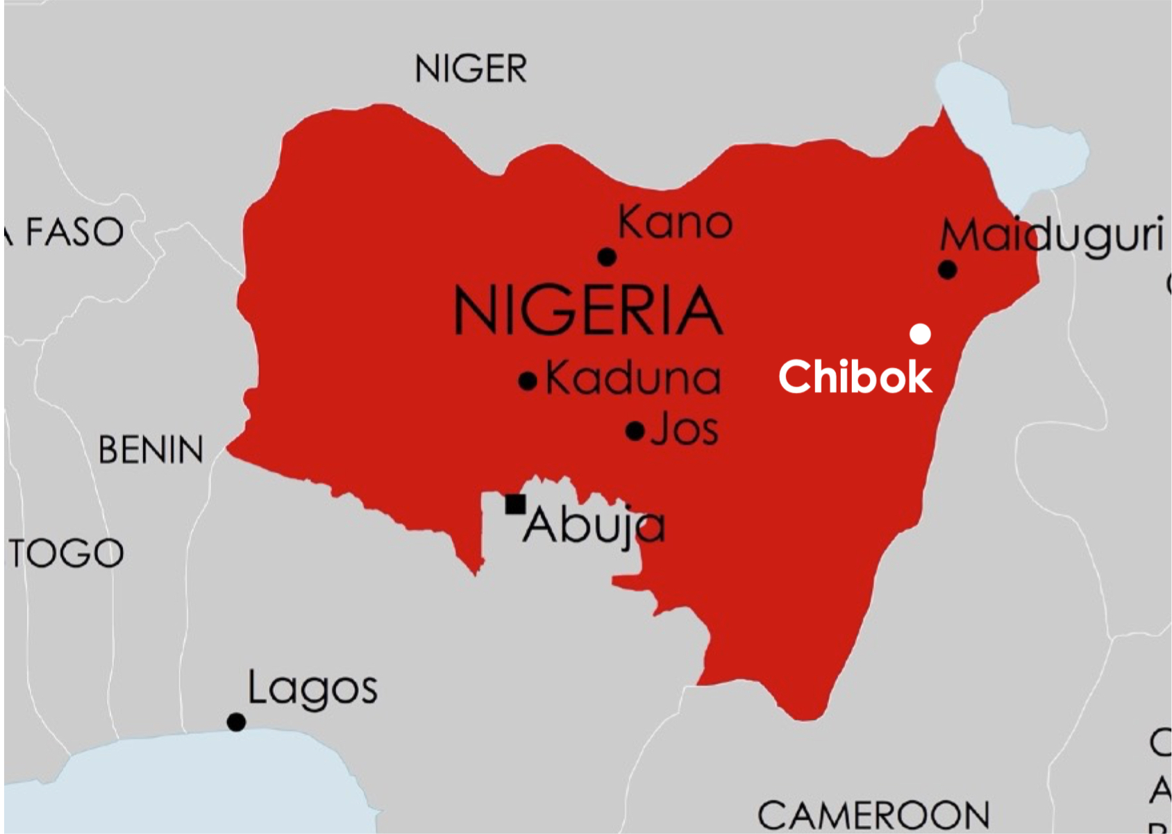Nigeria Map (Chibok location)