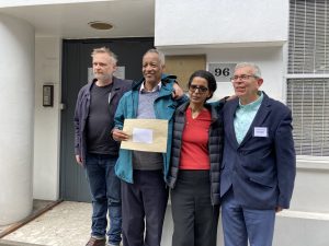Representatives from four organisations outside Embassy