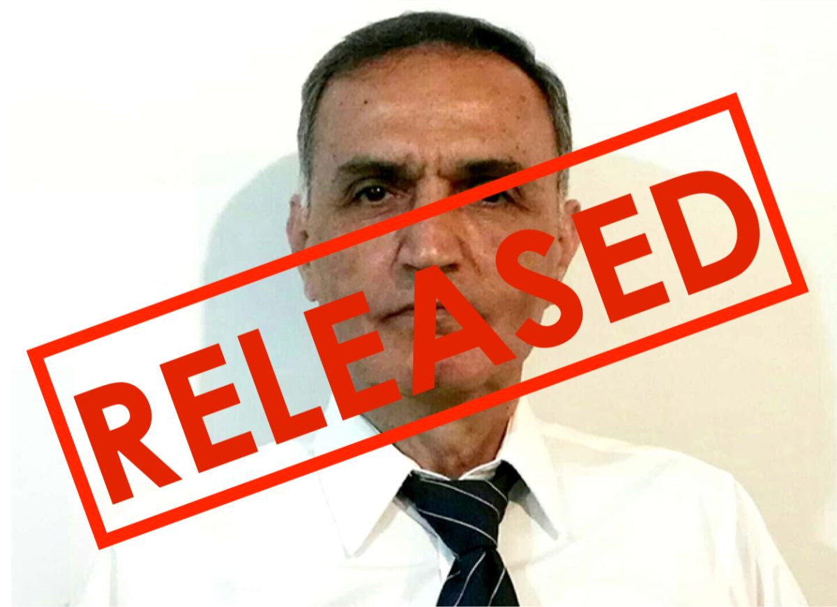 IRAN: Anooshavan Avedian acquitted and released