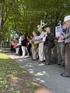 China Vigil (Supporters in silent prayer 1)