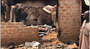 Buildings destroyed in Yelewata, Benue State 