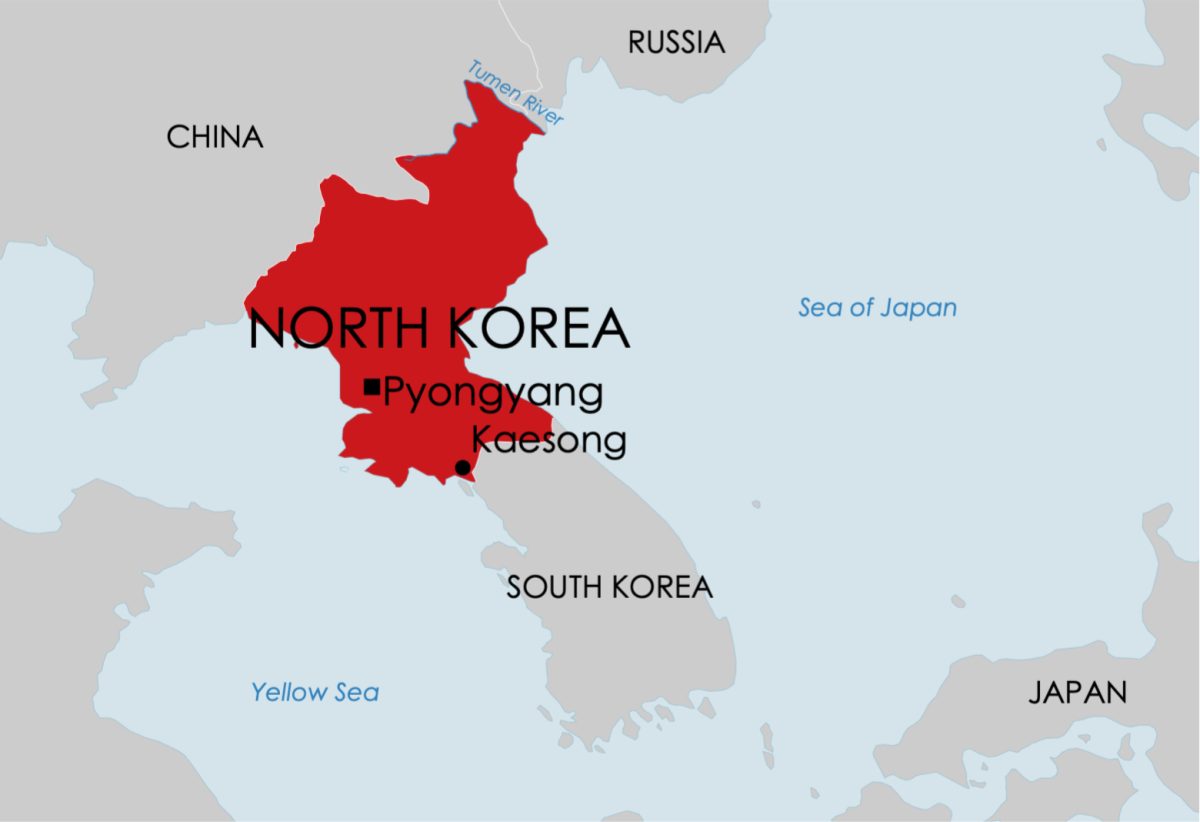 North Korea map
